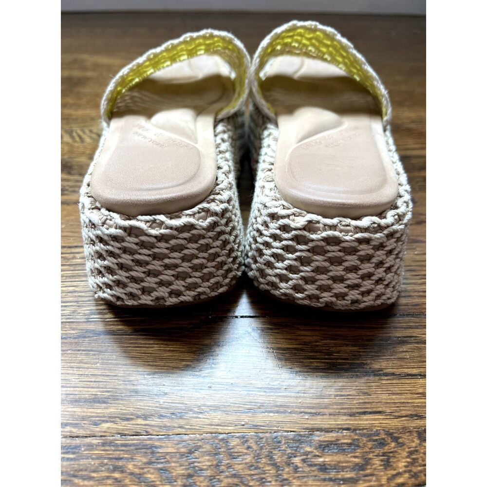 Rag & Bone Logan Platform Slide Sandal Crochet Ch… - image 5